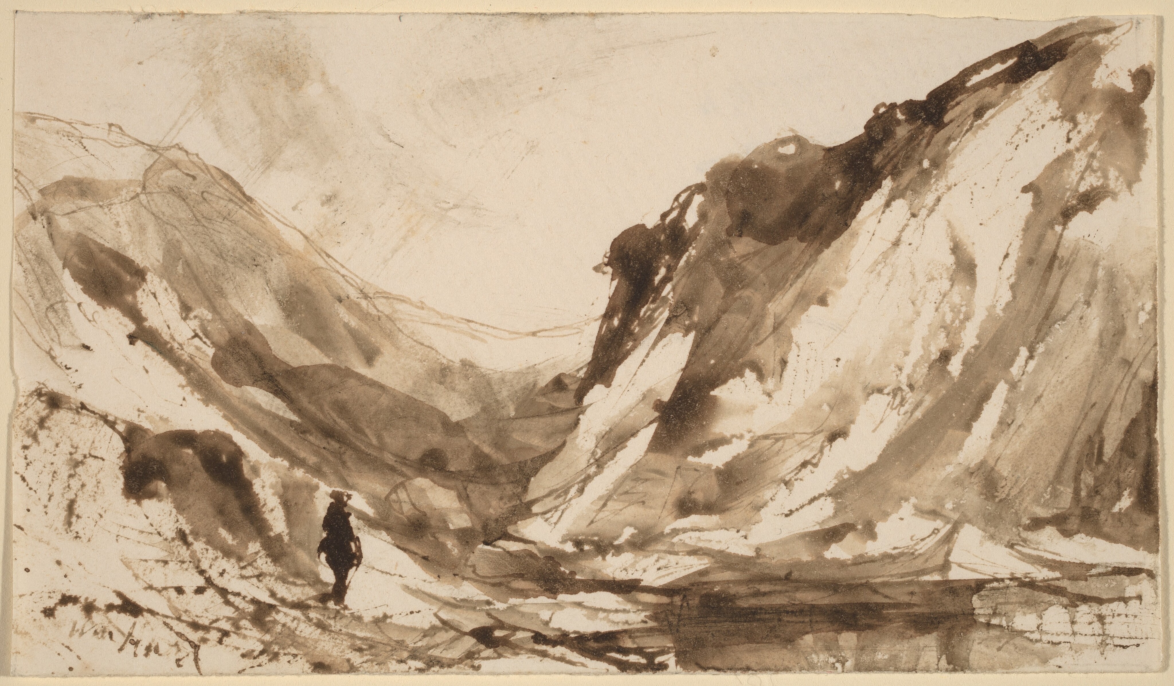 William Hart | Deep Valley in Mountainous Landscape